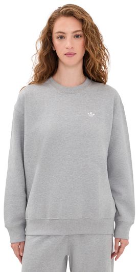 adidas adidas Essential Fleece Crew Sweatshirt Medium Grey Heather