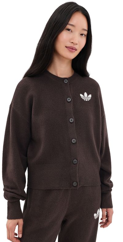 adidas adidas Essential Knit Cardigan Aurora Coffee