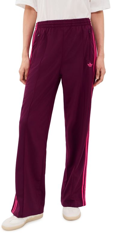 adidas adidas Firebird Loose Track Pants Maroon/Power Pink