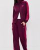 adidas adidas Firebird Loose Track Top Maroon/Power Pink - 2