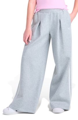 adidas adidas Kids' Pleated Fleece Heather Wide Leg Pants
