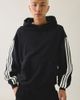 adidas adidas Kit 3-Stripe Hoodie Sweatshirt in Black, Men's at Urban Outfitters - 1