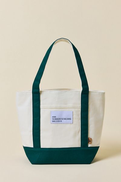 adidas adidas Mini Canvas Court 2 Tote Bag in Dark Green, Women's at Urban Outfitters