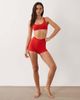 adidas adidas Originals Microterrot monogram jersey scoop bralet in red - 2