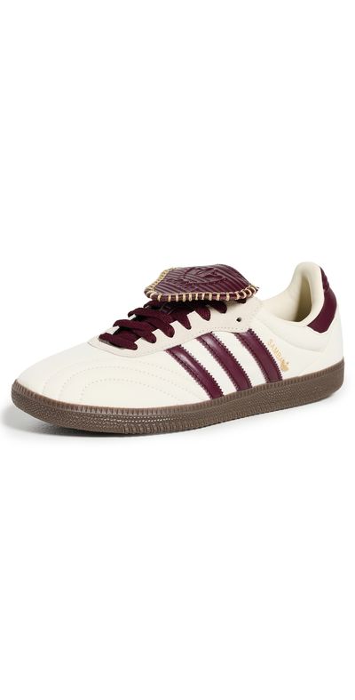 adidas adidas Samba Long Tongue Sneakers Cream White/Maroon/Gold Met