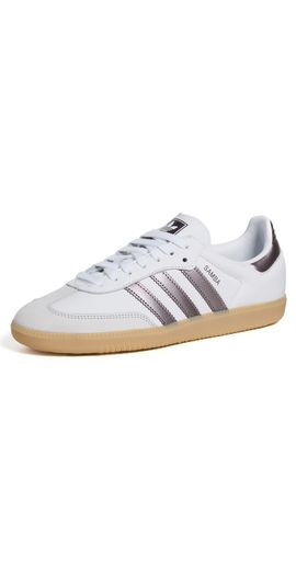 adidas adidas Samba OG Sneakers Ftwr White/Coffee Met/Gum 4