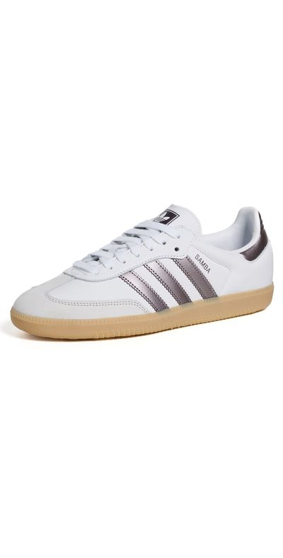adidas adidas Samba OG Sneakers Ftwr White/Coffee Met/Gum 4