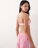 adidas adidas Sports active essentials stripes scoop bralet in pink - 2