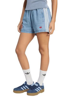 adidas adidas Striped Denim Shorts