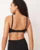 adidas adidas triangle wrap bralet with printed logo detail in black - 2
