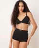 adidas adidas triangle wrap bralet with printed logo detail in black - 4