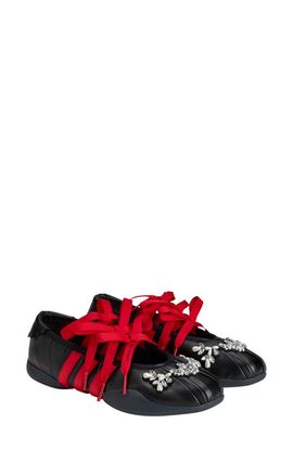 adidas adidas x Simone Rocha Taekwondo Leather Ballerina Flat