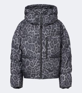 Adidas by Stella McCartney Adidas by Stella McCartney Hooded leopard-print puffer jacket