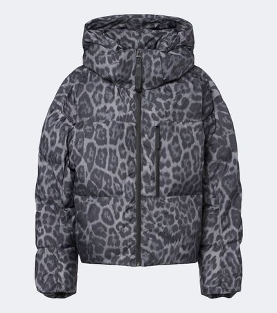 Adidas by Stella McCartney Adidas by Stella McCartney Hooded leopard-print puffer jacket