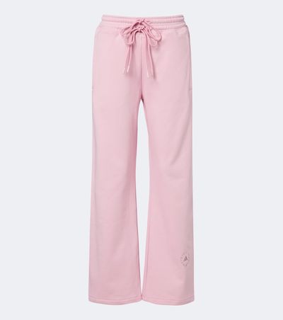 Adidas by Stella McCartney Adidas by Stella McCartney Logo cotton jersey sweatants