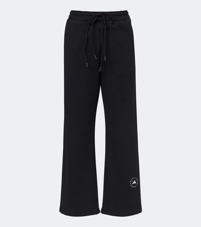 Adidas by Stella McCartney Adidas by Stella McCartney Logo cotton wide-leg sweatpants