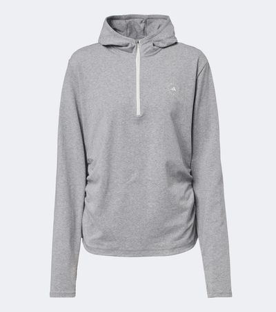 Adidas by Stella McCartney Adidas by Stella McCartney Logo jersey half-zip hoodie