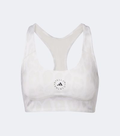 Adidas by Stella McCartney Adidas by Stella McCartney Logo leopard-print sports bra