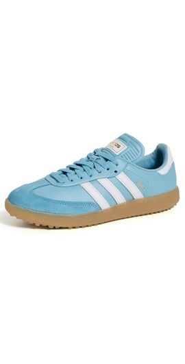 Adidas Golf Adidas Golf Samba Golf Shoes Clear Blue/White M 5/ W