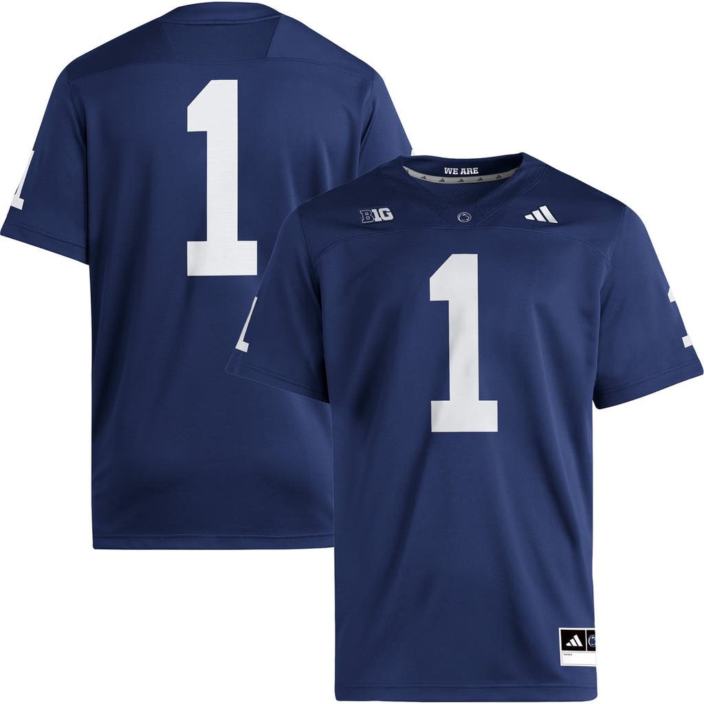 adidas Men's adidas #1 Navy Penn State Nittany Lions Home Premier Jersey 