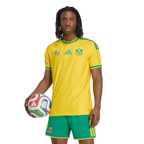 adidas Men's adidas  Yellow South Africa National Team Home On-Field Authentic Jersey 