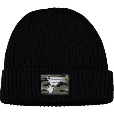 adidas Men's adidas Black St. Louis Blues Military Appreciation Cuffed Knit Hat 