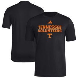 adidas Men's adidas Black Tennessee Volunteers Wordmark Poly T-Shirt 