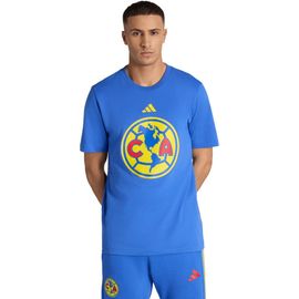 adidas Men's adidas Blue Club America DNA Alphaskin T-Shirt 