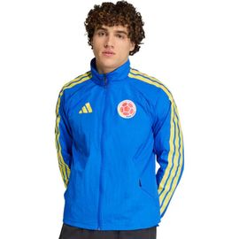 adidas Men's adidas Blue Colombia National Team 2026 Home Full-Zip Game Day Anthem Jacket 