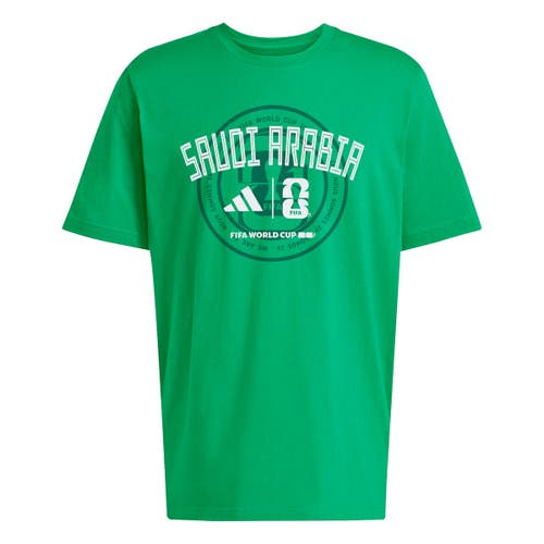 adidas Men's adidas Green Saudi Arabia National Team 2026 FIFA World Cup Qualifier T-Shirt 