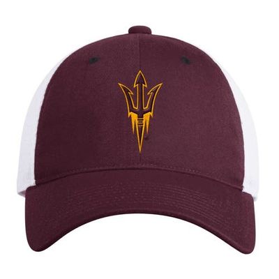 adidas Men's adidas Maroon Arizona State Sun Devils Mascot Slouch Trucker Adjustable Hat 