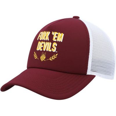 adidas Men's adidas Maroon Arizona State Sun Devils Phrase Foam Front Trucker Adjustable Hat 
