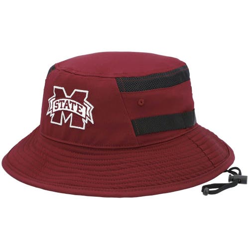 adidas Men's adidas Maroon Mississippi State Bulldogs 2021 Sideline AEROREADY Bucket Hat 