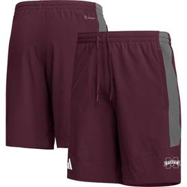 adidas Men's adidas Maroon Mississippi State Bulldogs AEROREADY Shorts 
