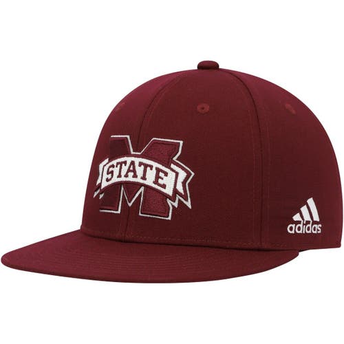adidas Men's adidas Maroon Mississippi State Bulldogs Sideline Snapback Hat 