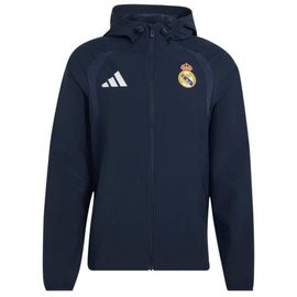 adidas Men's adidas Navy Real Madrid Tiro Travel Full-Zip Windbreaker 