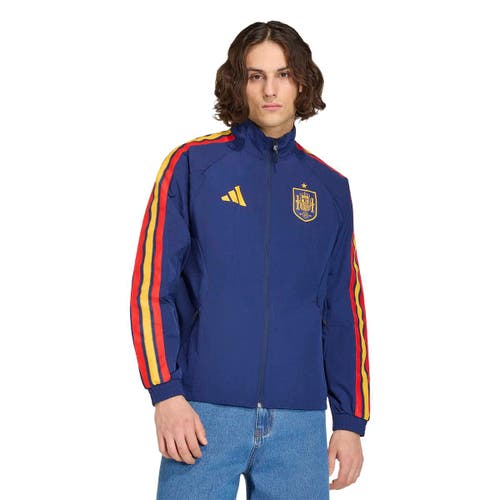 adidas Men's adidas Navy Spain National Team 2026 Home Full-Zip Game Day Anthem Jacket 