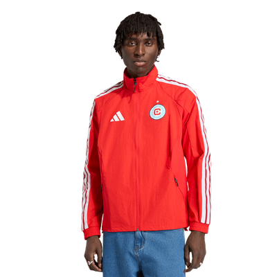 adidas Men's adidas Red Chicago Fire 2026 Anthem Raglan Full-Zip Jacket 