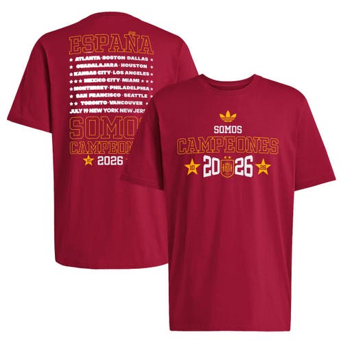 adidas Men's adidas Red Spain National Team 2026 FIFA World Cup Champions Somos Campeones T-Shirt 