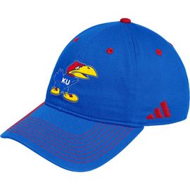 adidas Men's adidas Royal Kansas Jayhawks Slouch Adjustable Hat 