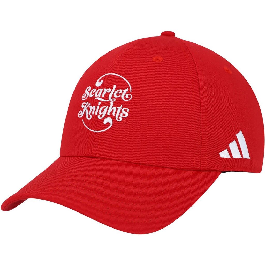adidas Men's adidas Scarlet Rutgers Scarlet Knights Slouch Adjustable Hat 