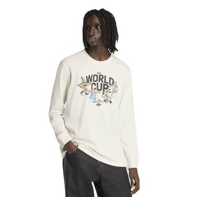 adidas Men's adidas White FIFA World Cup Historic Mascot Long Sleeve T-Shirt 
