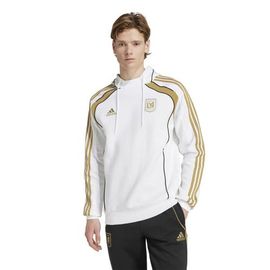 adidas Men's adidas White LAFC 2025 Travel Pullover Hoodie 