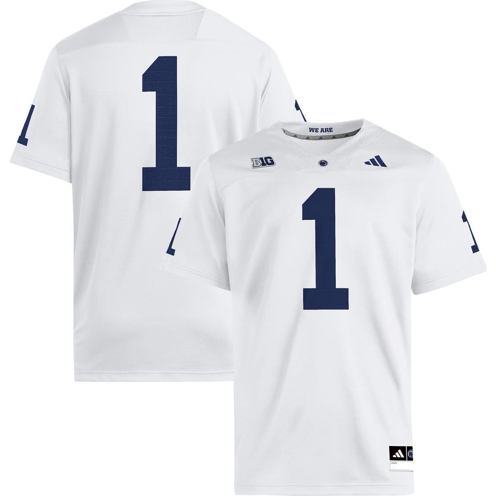 adidas Men's adidas White Penn State Nittany Lions Away Premier Jersey 