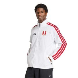 adidas Men's adidas White Peru National Team 2026 Home Full-Zip Game Day Anthem Jacket 