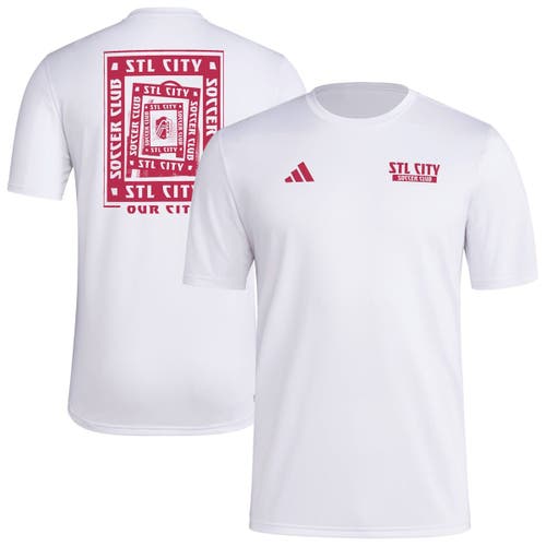 adidas Men's adidas White St. Louis City SC Local Wrap T-Shirt 