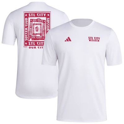 adidas Men's adidas White St. Louis City SC Local Wrap T-Shirt 