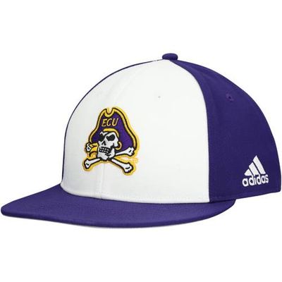 adidas Men's adidas White/Purple ECU Pirates On Field Fitted Hat 