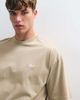 adidas Originals adidas Essentials three stripe T-shirt in washed khaki-Green - 2
