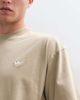adidas Originals adidas Essentials three stripe T-shirt in washed khaki-Green - 4